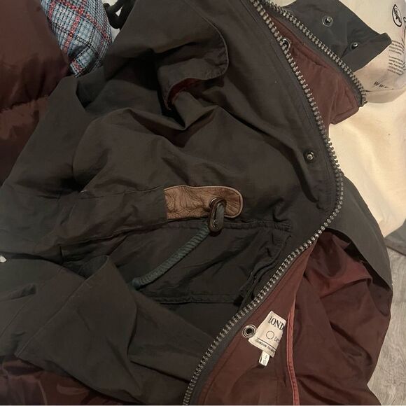 Vintage 90s Goose Down London fog Convertible Liner Shell Oversized parka coat S - Picture 4 of 16